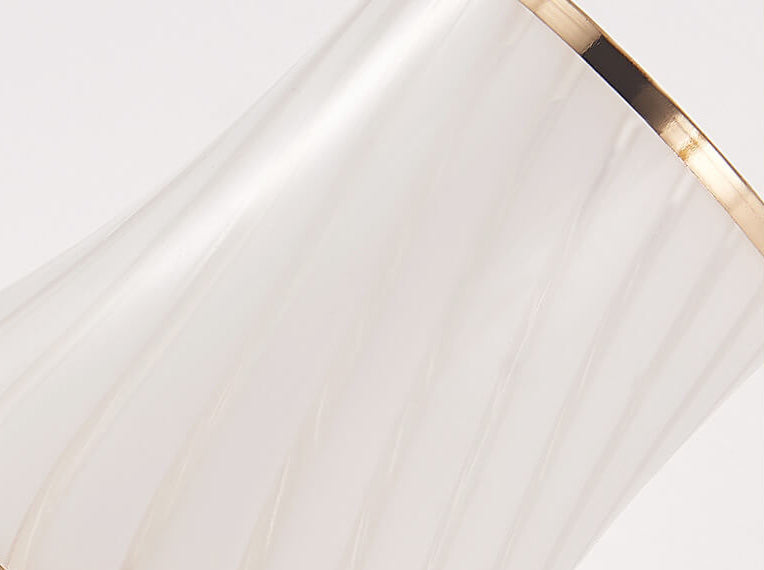 Glass Lampshade Zipper Switch 1/2-Light Wall Sconce Lamp