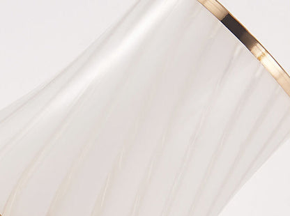 Glass Lampshade Zipper Switch 1/2-Light Wall Sconce Lamp
