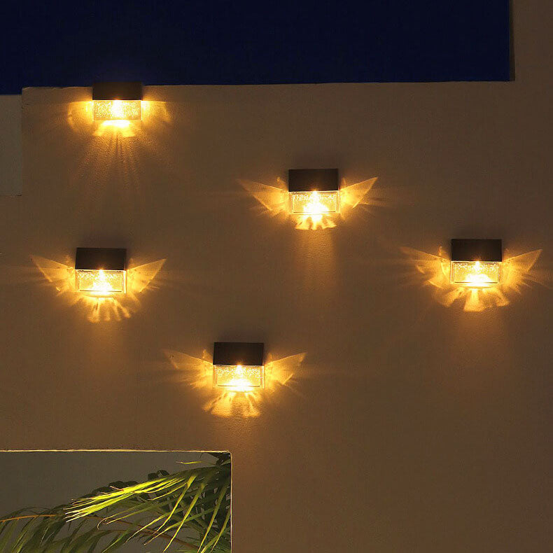 Solar Light Outdoor Patio Fence LED Wall Sconce Lamp