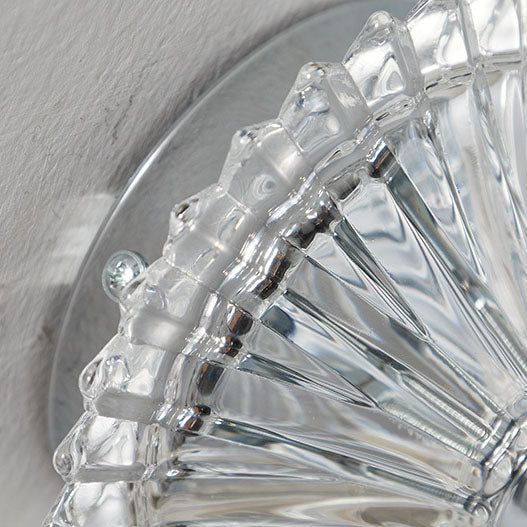 European Light Crystal Fabric 1-Light Wall Sconce Lamp