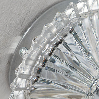 European Light Crystal Fabric 1-Light Wall Sconce Lamp