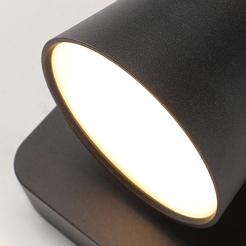 Round Square Base Iron Aluminum PS LED Wall Sconce Lamp