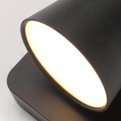 Round Square Base Iron Aluminum PS LED Wall Sconce Lamp