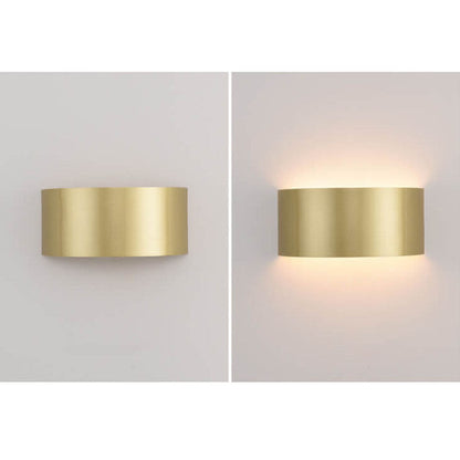 Solid Color Iron Half-circle LED Wall Sconce Lamp