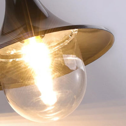Industrial Aluminum Horn Shape 1-Light Wall Sconce Lamp