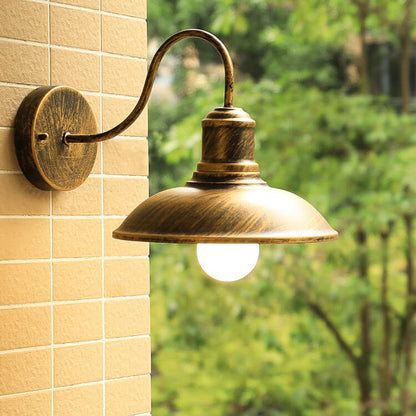 Loft Outdoor Waterproof 1-Light Bent Arm Wall Sconce Lamp