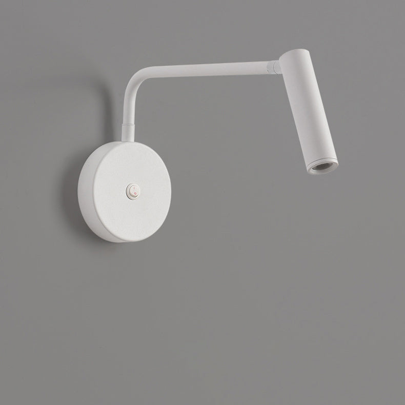 Cylindrical Rotatable Iron Aluminum LED Wall Sconce Lamp