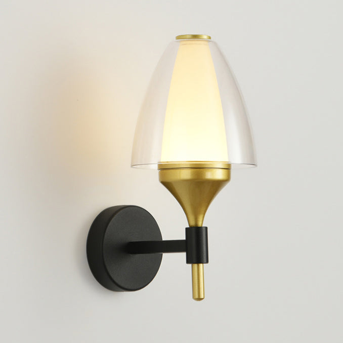 Round Trapezoidal Iron Acrylic LED Wall Sconce Lamp