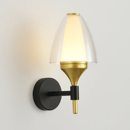 Round Trapezoidal Iron Acrylic LED Wall Sconce Lamp