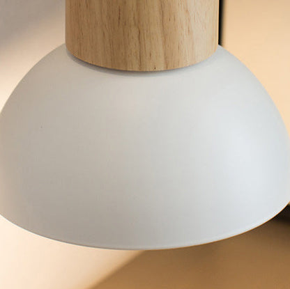 Round Circle Bird Wood Iron Resin 1-Light Wall Sconce Lamp