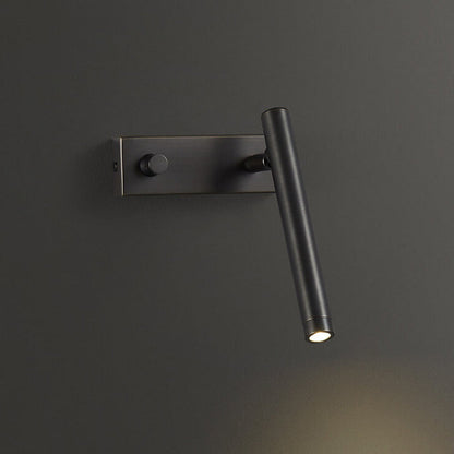 Light Full Copper Rotatable Cylinder LED Wall Sconce Lamp