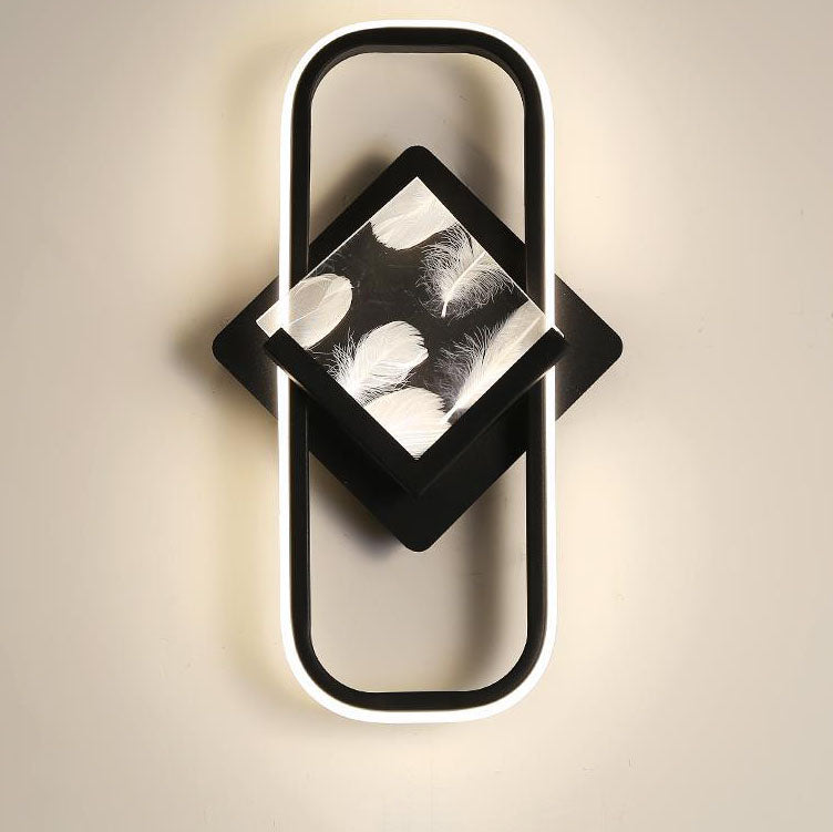Rectangle Square Aluminum Acrylic LED Wall Sconce Lamp