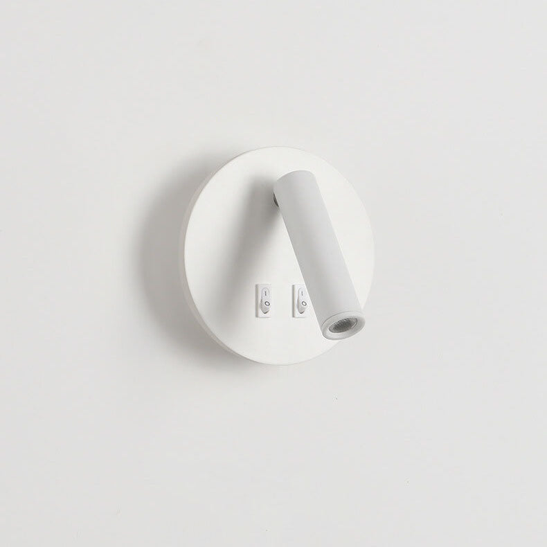 Simplicity Aluminum Rotate Circular LED Wall Sconce Lamp