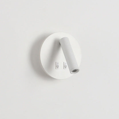 Simplicity Aluminum Rotate Circular LED Wall Sconce Lamp