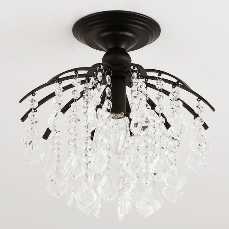 Modern Crystal Iron Ceiling Light