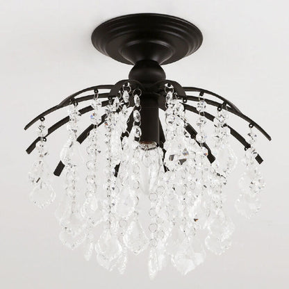 Modern Crystal Iron Ceiling Light