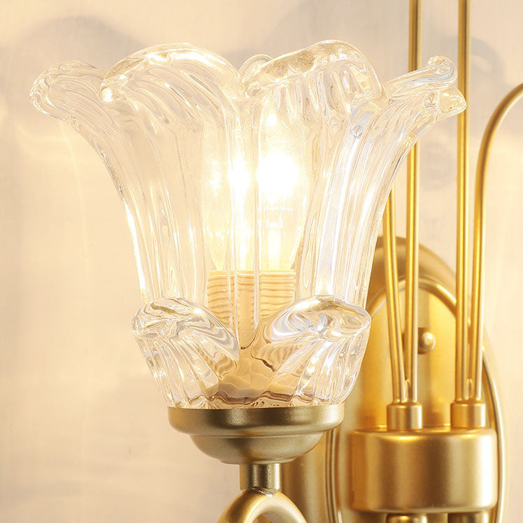 Traditional French Crystal Branch 2-Light Wall Sconce Lamp