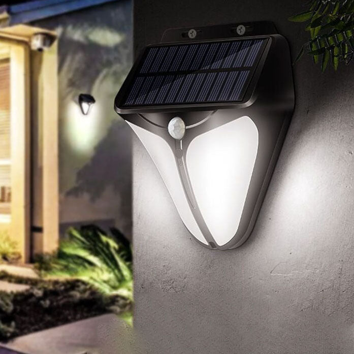 Solar Waterproof Body Sensor Patio LED Wall Sconce Lamp