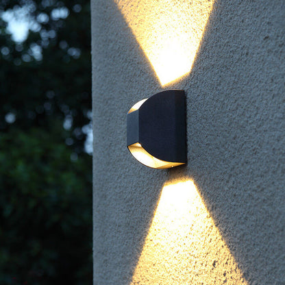 Outdoor Square Up and Down Glow LED Wall Sconce Lamp