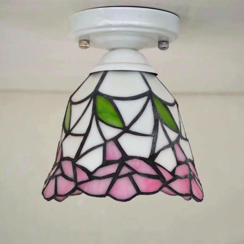 Traditional European Tiffany 1-Light Wall Sconce Lamp