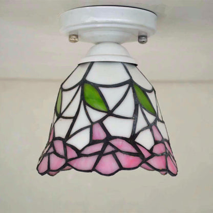 Traditional European Tiffany 1-Light Wall Sconce Lamp