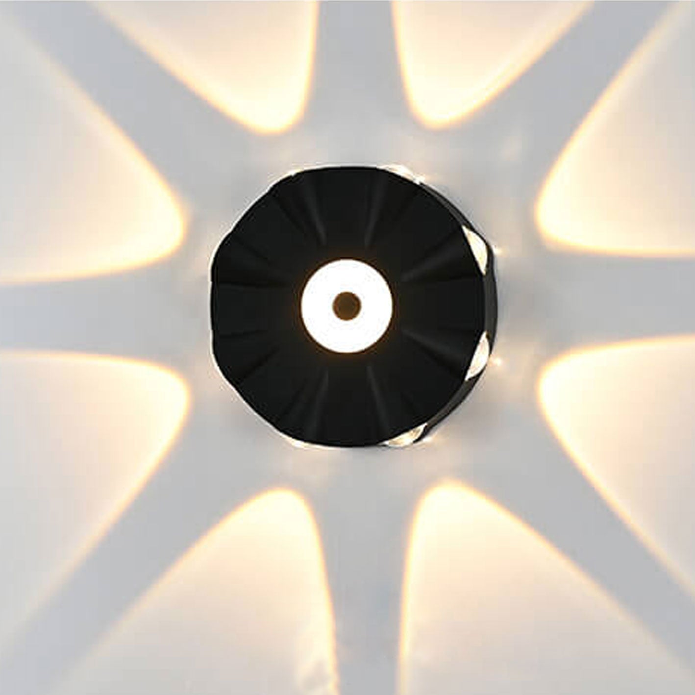 Round Aluminum Outdoor Waterproof LED Wall Sconce Lamp