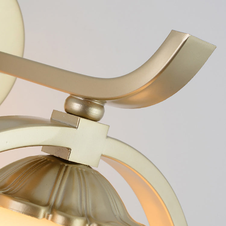 Chinese Elliptical Irregular Shape 1-Light Wall Sconce Lamp