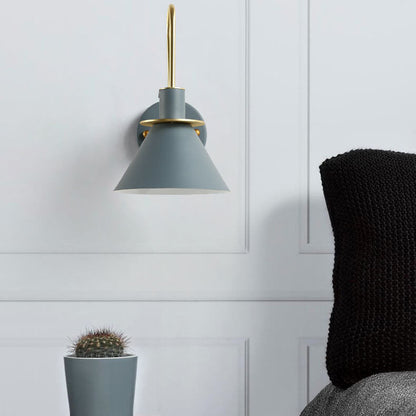 Industrial 1-Light Conical Wall Sconce Lamps