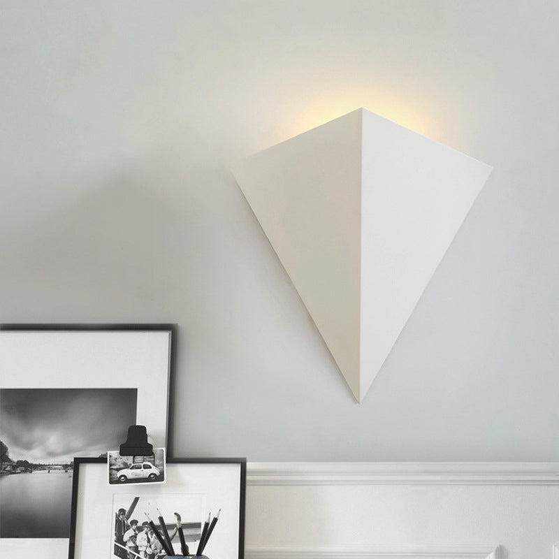Industrial Iron Geometric Triangle LED Wall Sconce Lamp