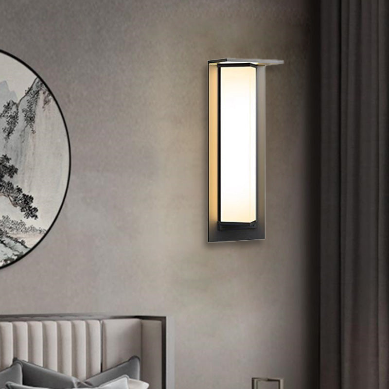 Simplicity PC Triangular Prism LED Outdoor Wall Sconce Lamp
