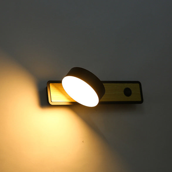 Modern Aluminum Shade Rotatable LED Wall Sconce Lamp
