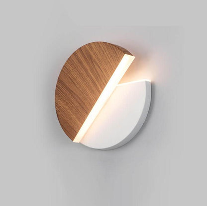 Round Splicing 1-Light LED Rotatable Wall Sconce Lamp