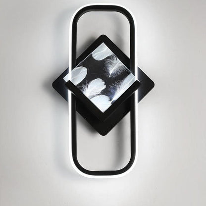 Rectangle Square Aluminum Acrylic LED Wall Sconce Lamp