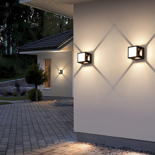 Simplicity LED Solar Waterproof Outdoor Wall Sconce Lamp