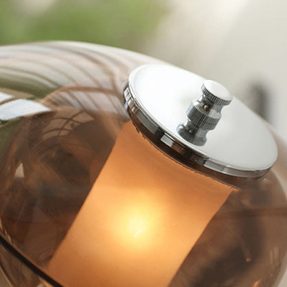 Scandinavian Oval Hardware Glass 1-Light Wall Sconce Lamp
