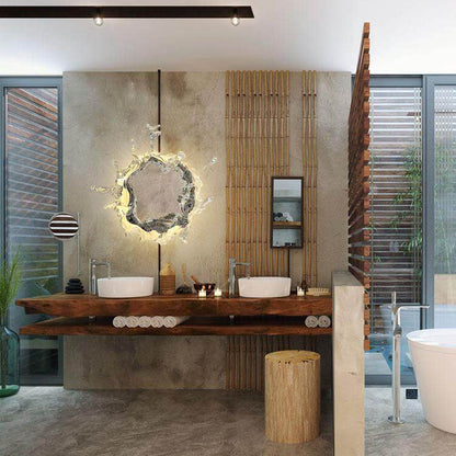 Stainless Acrylic Water Splash Decor LED Wall Sconce Lamp