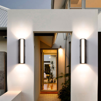 Rectangular and Down Luminous LED Outdoor Wall Sconce Lamp