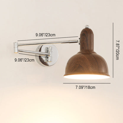 Scandinavian Adjustable Arm 1-Light Wall Sconce Lamp