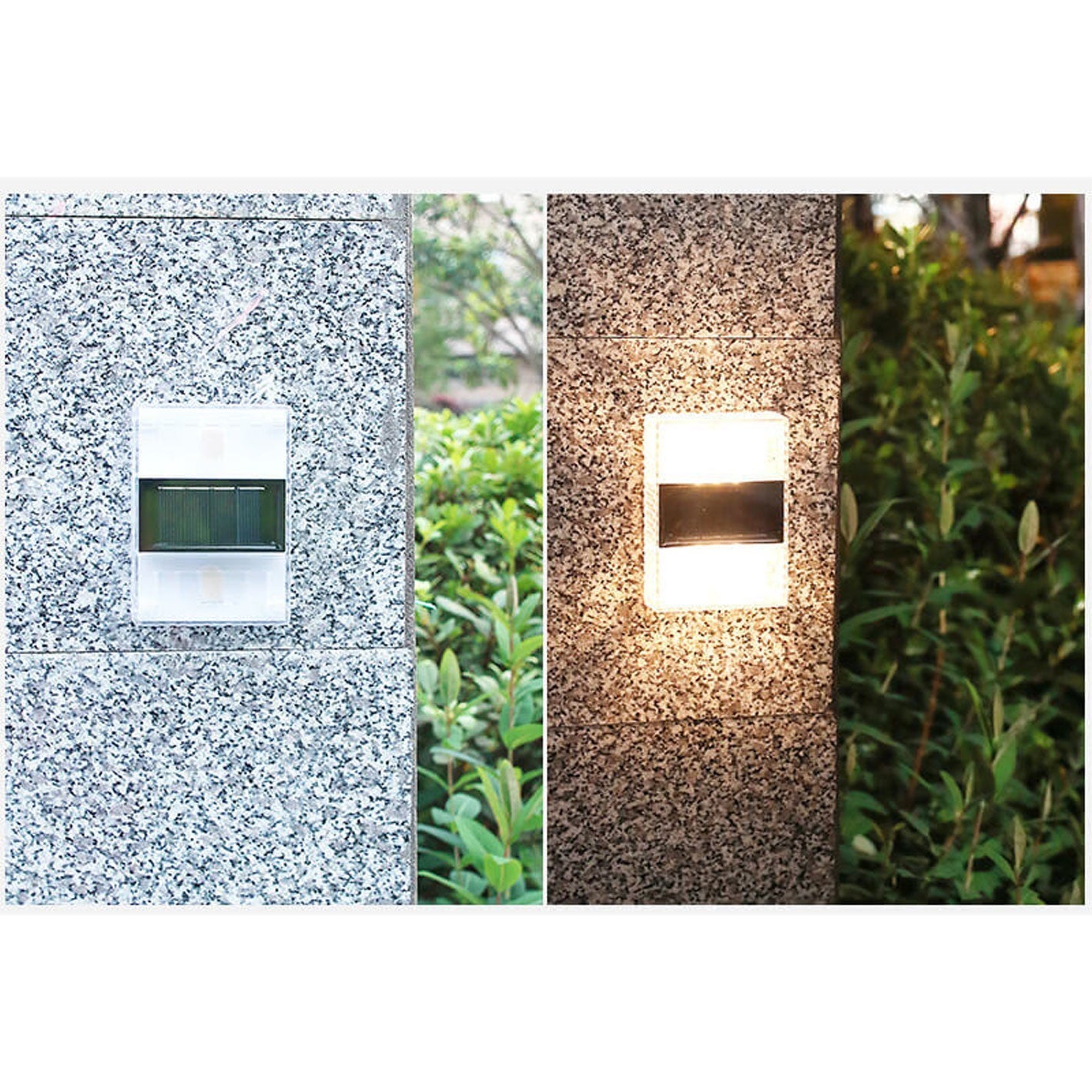 Solar Down LED Outdoor Decorative Garden Wall Sconce Lamp
