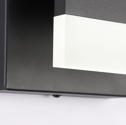 Minimalist Rectangle Iron Aluminum PS LED Wall Sconce Lamp
