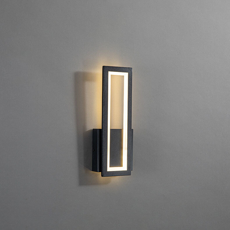 Solid Color Rectangular Acrylic LED Wall Sconce Lamp