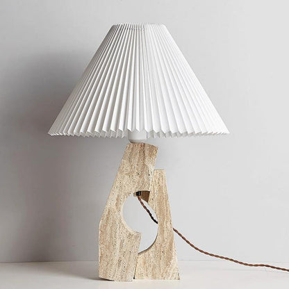 Contemporary Creative Dome Stone Fabric 1-Light Table Lamp