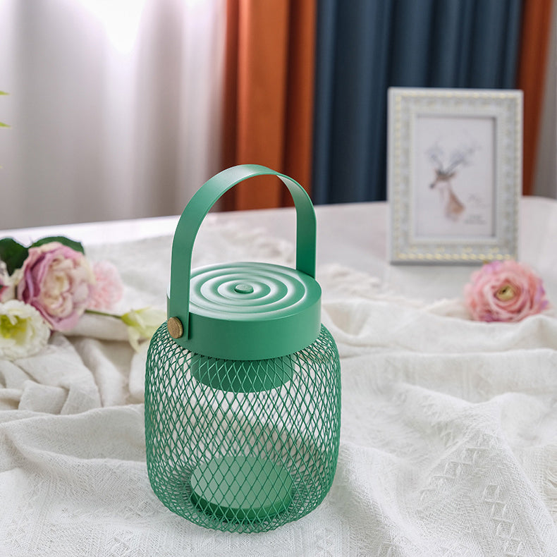 Contemporary Creative Bottle Iron Acrylic LED Table Lamp