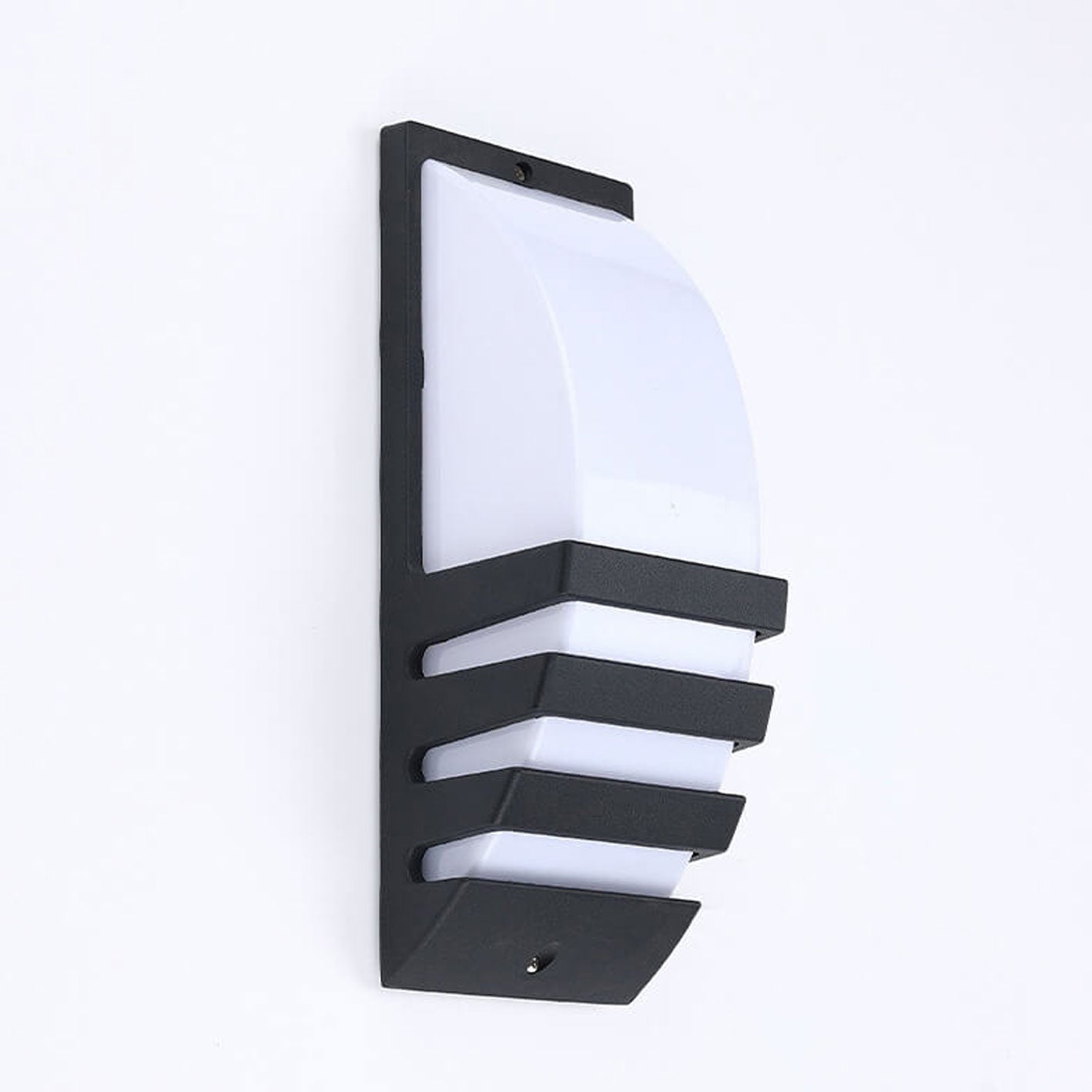Outdoor Curved Geometric Waterproof LED Wall Sconce Lamp