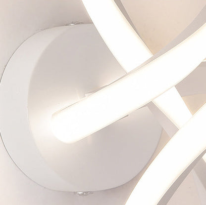 Creative Spiral Ring Iron Silicone LED Wall Sconce Lamp