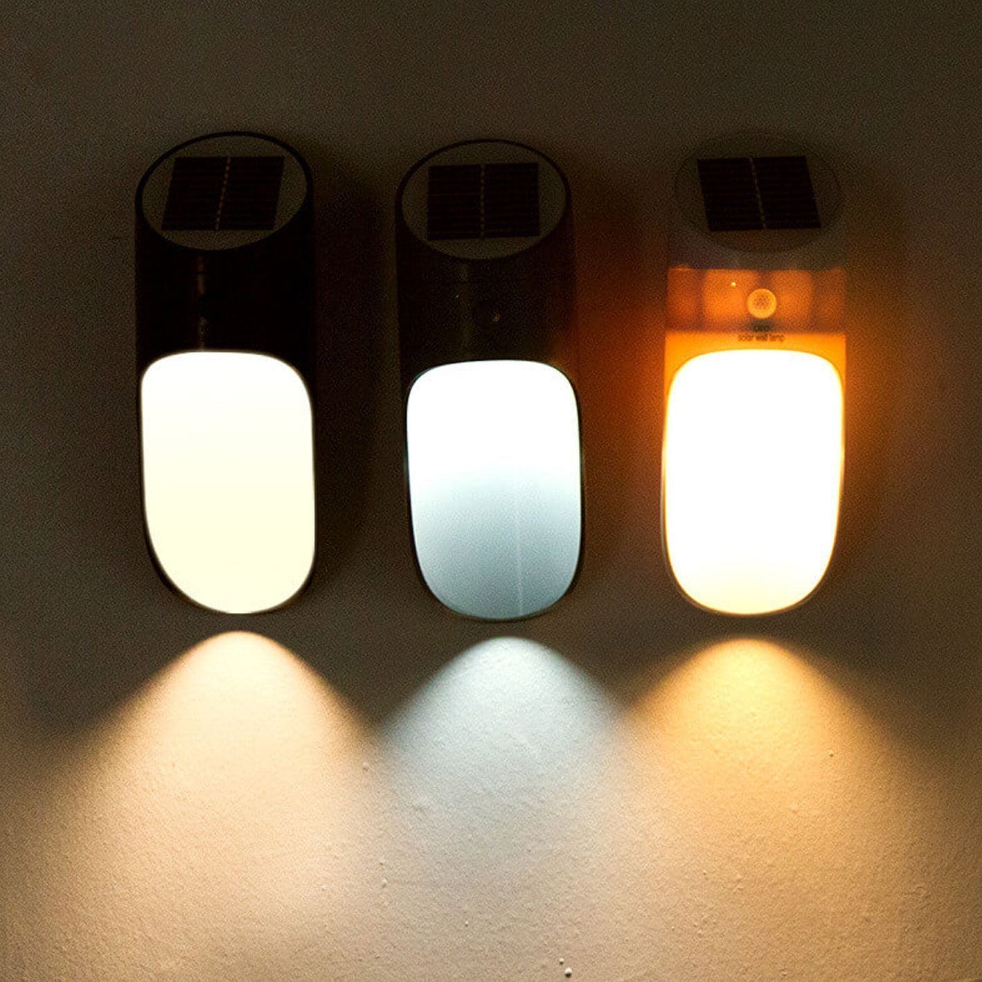 Solar LED Sensor Outdoor Waterproof Wall Sconce Lamp