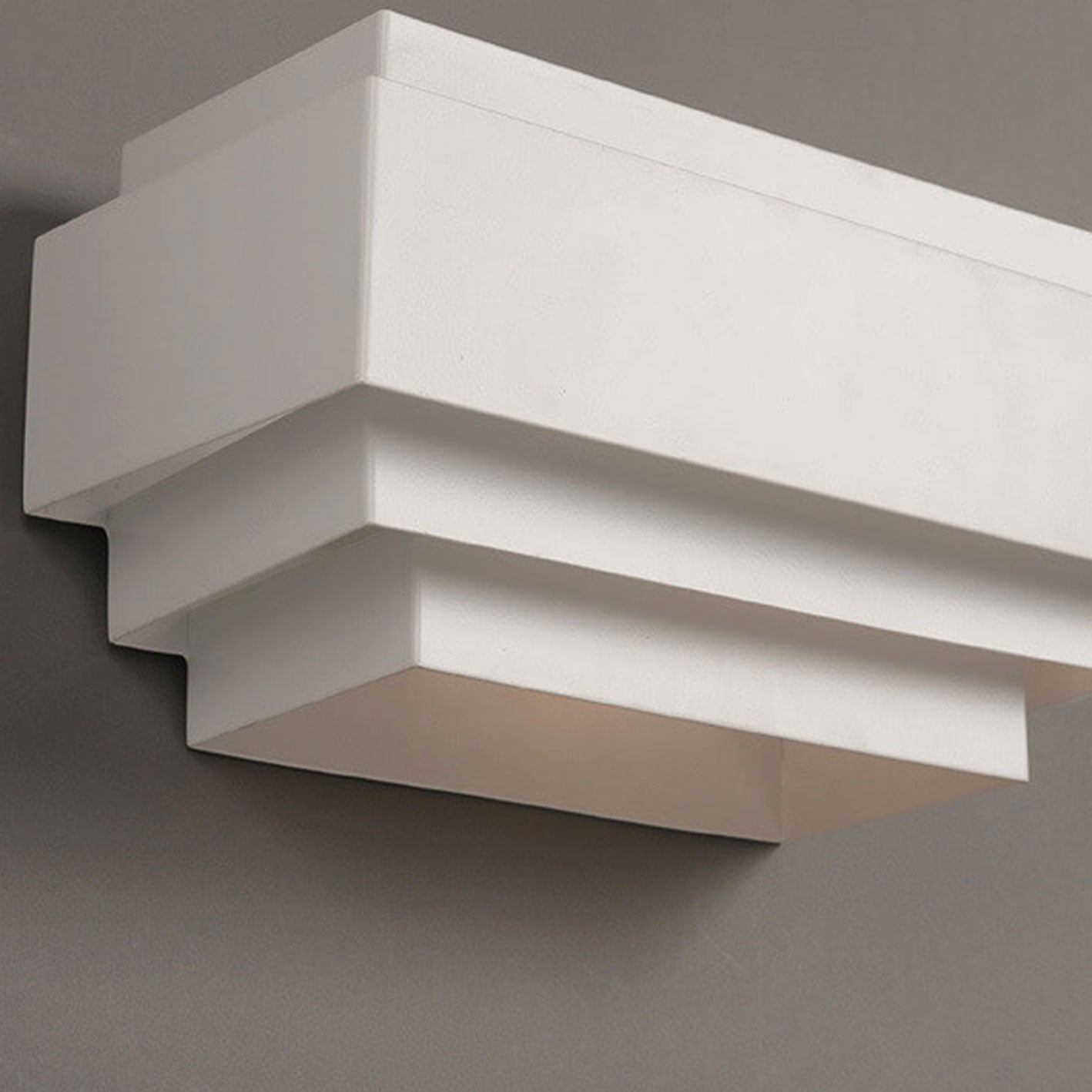 Square Geometric Cascade Iron 1-Light Wall Sconce Lamp