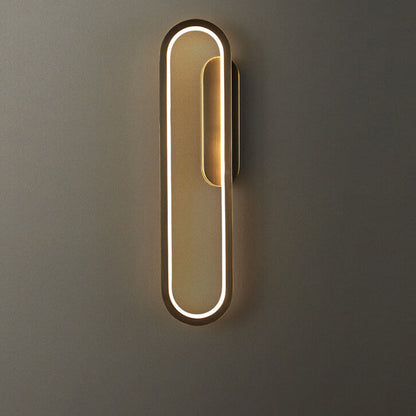 Industrial All Copper Oval Design LED Wall Sconce Lamp