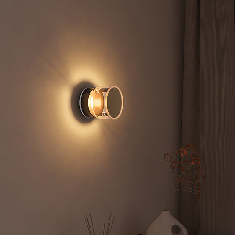 Cylindrical Aluminum Acrylic LED Wall Sconce Lamp