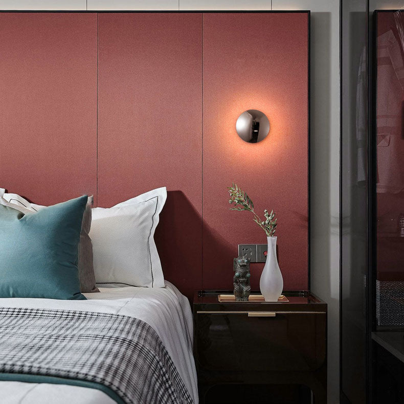 Spherical Electroplated Aluminum LED Wall Sconce Lamp